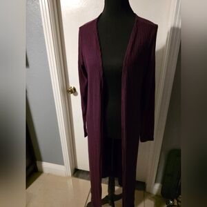 Purple Duster Cardigan Size L